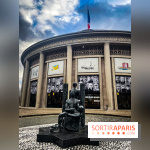 JR installe des portraits sur le Palais d'Iéna