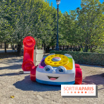 Photos : Jouets géants Fisher Price au Jardin du Palais Royal