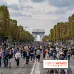 Champs Elysées piéton et Arc de Triomphe empaqueté