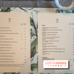 Octave restaurant dans le 16e par Juliette Ju - menu soir - carte