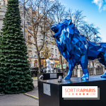 Exposition de Richard Orlinski avec Georges V et sur les Champs-Elysées