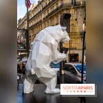 Exposition de Richard Orlinski avec Georges V et sur les Champs-Elysées
