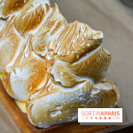 Un bar à glaces et un dessert dans un train de la Félicita