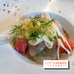 Sphère restaurant Paris 8e - daurade aux agrumes - fenouil