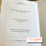 Sphère restaurant Paris 8e - carte - menu