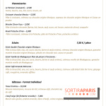 L'Éclair de Génie Café Paris - carte - menu