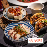 Akira Back - déjeuner en 45 mn - octopus crudo, hot mess - beef taco