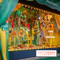 Vitrines de Noël du Printemps 2022, l’inauguration avec Naomie Campbell et Isabelle Huppert