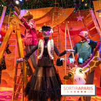 Vitrines de Noël du Printemps 2022, l’inauguration avec Naomie Campbell et Isabelle Huppert