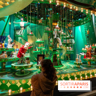 Vitrines de Noël du Printemps 2022, l’inauguration avec Naomie Campbell et Isabelle Huppert