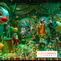 Vitrines de Noël du Printemps 2022, l’inauguration avec Naomie Campbell et Isabelle Huppert