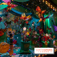 Vitrines de Noël du Printemps 2022, l’inauguration avec Naomie Campbell et Isabelle Huppert