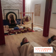 At Aûm, studio de yoga et espace de coworking dans le 20e