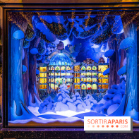 Les vitrines et sapin de Noël des Galeries Lafayette 2022