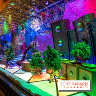 Les vitrines et sapin de Noël des Galeries Lafayette 2022