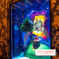 Les vitrines et sapin de Noël des Galeries Lafayette 2022