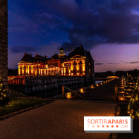Noël à Vaux-le-Vicomte 2022, les 400 ans de la naissance de Molière - vue château nuit