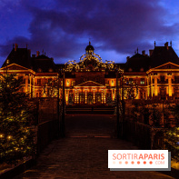 Noël à Vaux-le-Vicomte 2022, les 400 ans de la naissance de Molière - vue château nuit