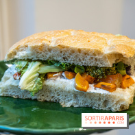 Boulangerie artisanale MieMie, levain et farines anciennes Paris 11e - focaccia végétarienne