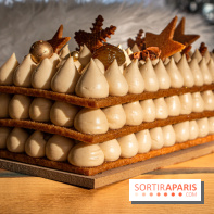 Bûches de Noël Candy Paradis 2022 Number Cake Caramel Marron