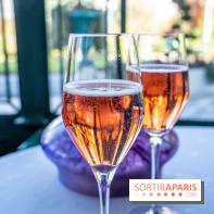 Grande Cascade restaurant 16e - Bois de Boulogne - champagne rosé