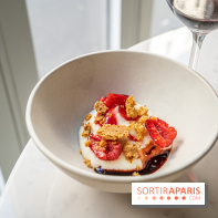 Alluma Restaurant - dessert - crème de Malawi - curable aux amandes