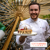 La Bûche de Noël 2022 de l'Hôtel Fouquet's paris par Anthony Coquereau