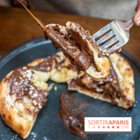 Raclette italienne chez I Grappoli à Paris - pizza nutella