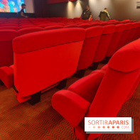 Visuels salles de spectacle et théâtres - salle de cinéma fauteuil rouge
