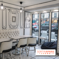 2D atelier, le salon de thé en noir et blanc