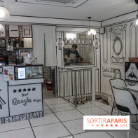 2D atelier, le salon de thé en noir et blanc