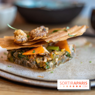 Ambos restaurant Paris - Cristina et Pierre Chomet - tarte crevettes pad thaï