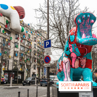 Exposition Julien et ses Juliogoths, avenue George V Paris