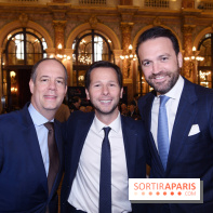©Rachid Bellak - Sébastien Guyot Directeur des Ventes Entreprises Agences d’Air France KLM, Harold Parisot et Nicolas de Gols DG Royal Monceau