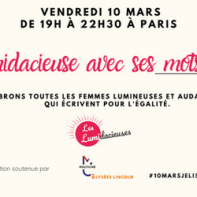 Découvrez la première édition de «Lumidacieuse avec ses mots»