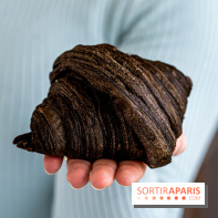 Bara boulangerie - pâtisserie à Paris -  croissant au charbon