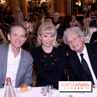 © Rachid Bellak - Frédéric Saldmann, Caroline Morise (directrice des relations publiques D'Esthederm), Laurent Dassault