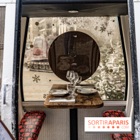 Papa Pool, le restaurant d'Arnaud Delvenne et Stéphane Rotenberg à Clamart -  cabine ski