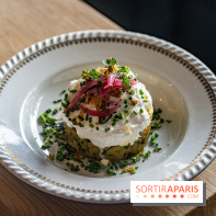 Papa Pool, le restaurant d'Arnaud Delvenne et Stéphane Rotenberg à Clamart -  salade de pomme de terre haddock