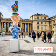 Exposition à l'Assemblée nationale : Alexandre Benjamin Navet décore la cour du Palais Bourbon