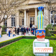 Exposition à l'Assemblée nationale : Alexandre Benjamin Navet décore la cour du Palais Bourbon