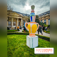 Exposition à l'Assemblée nationale : Alexandre Benjamin Navet décore la cour du Palais Bourbon