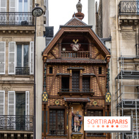Façade alsacienne classée à Paris - McDo Saint-Lazare