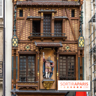 Façade alsacienne classée à Paris - McDo Saint-Lazare
