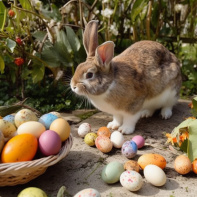 Visuels chasse aux oeufs de Pâques  - Chasse aux oeufs de Pâques lapin (4)
