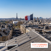 Le panorama du Panthéon - l'une des plus belles vues de Paris à 360° - vue paris - Tour Eiffel - drapeau