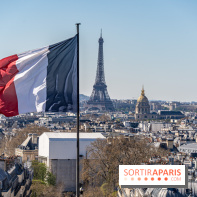 Le panorama du Panthéon - l'une des plus belles vues de Paris à 360° - vue paris - Tour Eiffel - drapeau