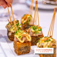 Summer by la Bauhinia, le restaurant terrasse par Quentin Testart au Shangri-La Paris -  Crispy rice Gamberro Rossa Sauce creamy spicy