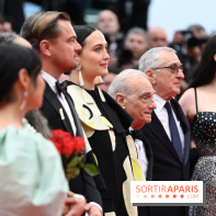 ©Rachid Bellak - Jillian Dion, Tantoo Cardinal, Leonardi DiCaprio, Lily Gladstone, Martin Scorsese, Robert De Niro et Cara Jade Myers