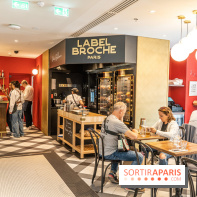 Label Broche restaurant - David Gallienne - Table du Gourmet - Galeries Lafayettes - Top Chef -  salle